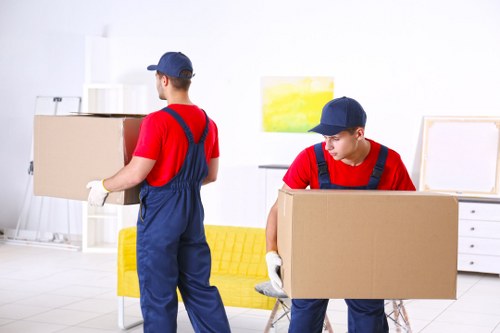Man and van moving items in Westminster residential street