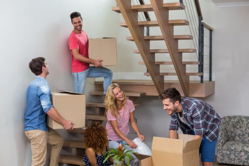 Urgent removals team loading furniture for a same day move in Westminster