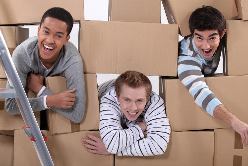 Removal van prepared for a Westminster house move outside a central London property