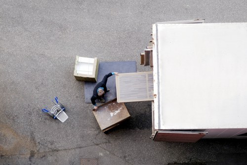 Moving boxes and furniture from a central London flat in Westminster