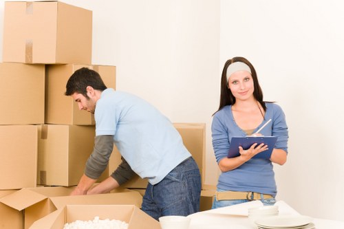 Careful transport of office furniture during a Westminster business move