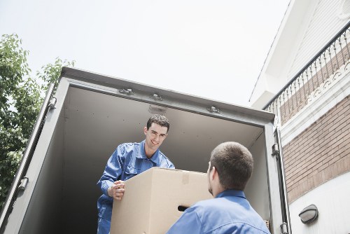 Local removals team handling a commercial relocation in central Westminster