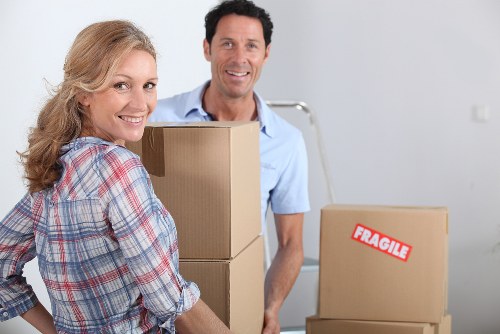 Local moving team navigating access challenges in Westminster